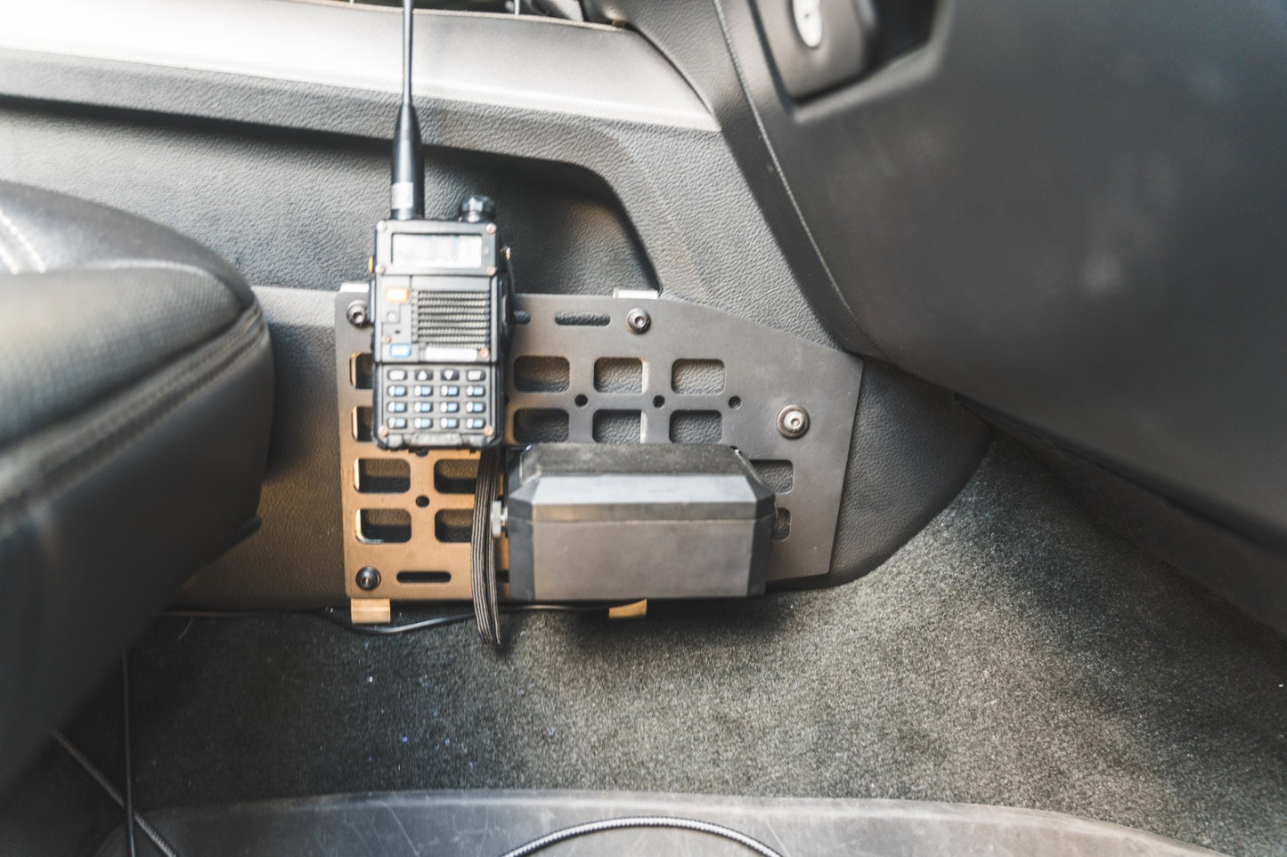 The Original No Drill Center Console Light Duty MOLLE Panel Kit - Current Gen RAM Truck Application