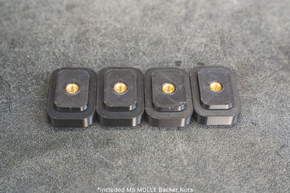 The Original No Drill Center Console Aluminum MOLLE Panel Kit - Current Gen RAM Truck Application