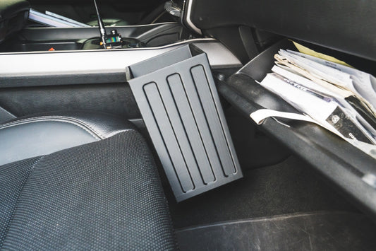 Center Console Angled Clip On Trash Bin - Ram Truck Application
